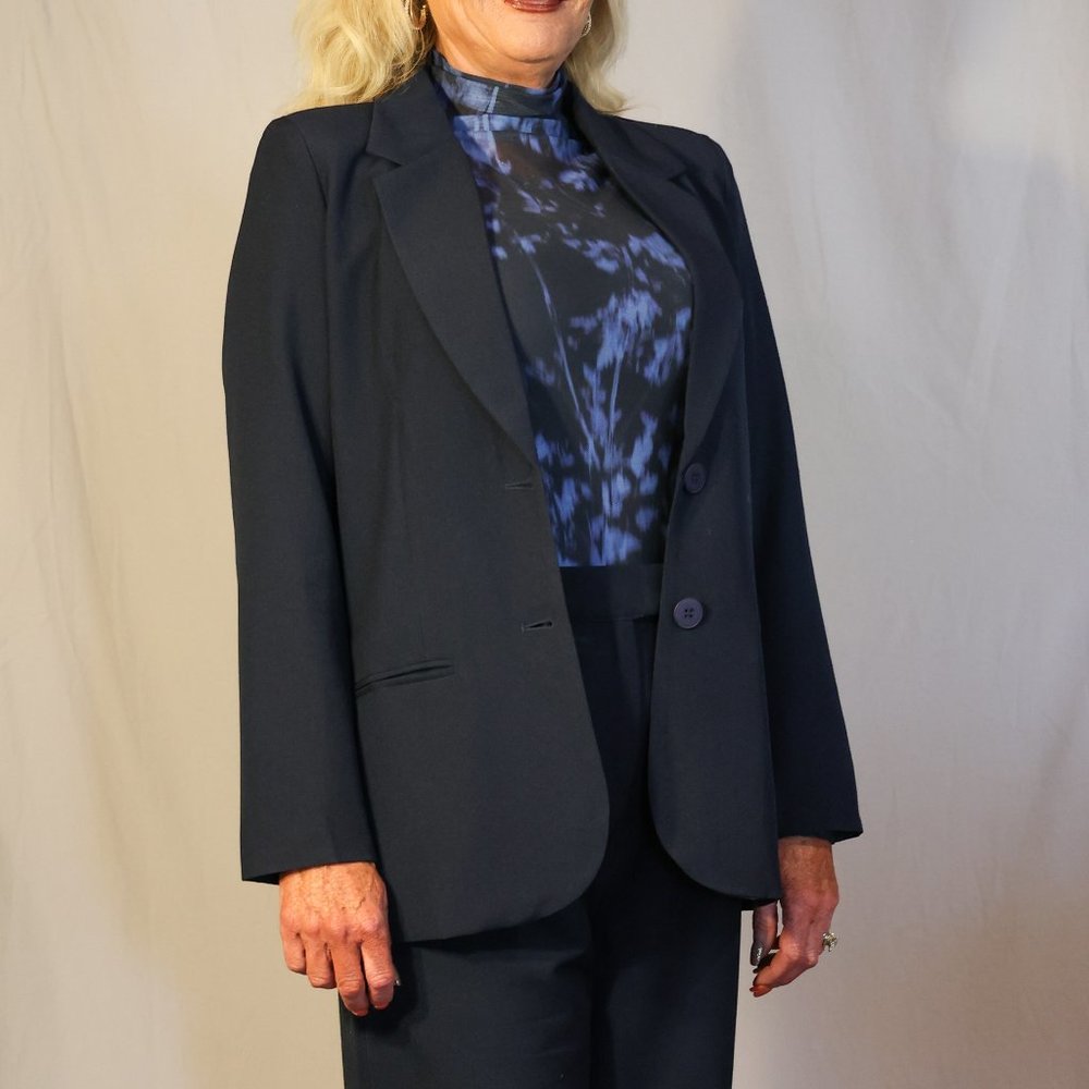 NWT Wild Pony Navy Crepe Blazer